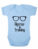 Hipster In Training Baby Boy Girl Unisex Short Sleeve Bodysuit