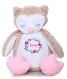 Personalised Sleepy Owl Teddy Bear