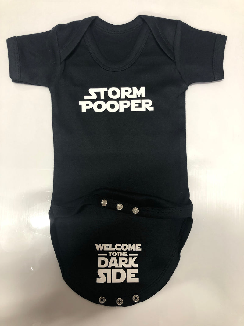 Storm Pooper and Dark Side Onesie - Funny Baby Onesie - Infant Joke On –  PrintChix